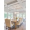 Z-Lite Glacier Chandelier, 10-Light, 26.75 In.W x 11 In.H, Modern Gold/Clear 1943P26-MGLD - alternate 4
